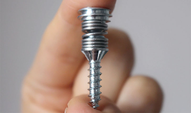 Spring-loaded screw could be a cheaper form of soundproofing
